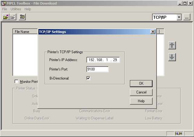 paramètres TCP