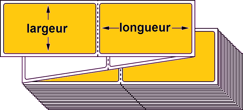 schma largeur longueur fanfold