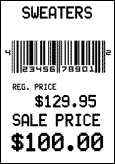 Pressure-sensitive Label for Retail Pricemarking