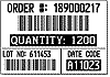 Item ID Label 50x30mm