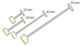 Attaches nylon pour textiles